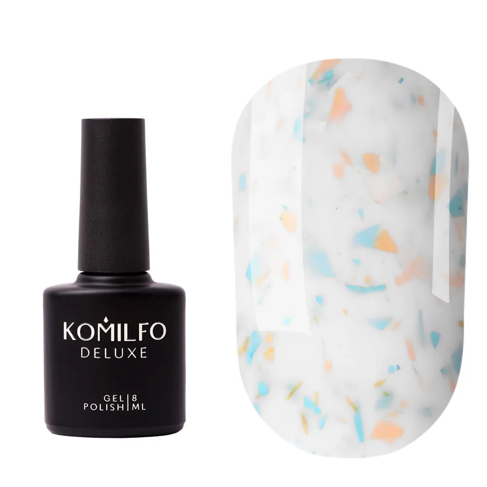 Komilfo Potal Base P008 smalto base latte oro-blu 8 ml