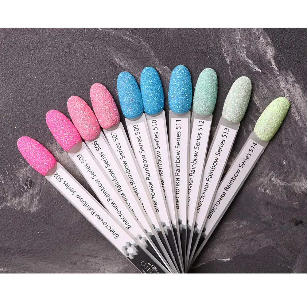 Komilfo Rainbow 511 glitter unghie 0,2 mm 2,5 g