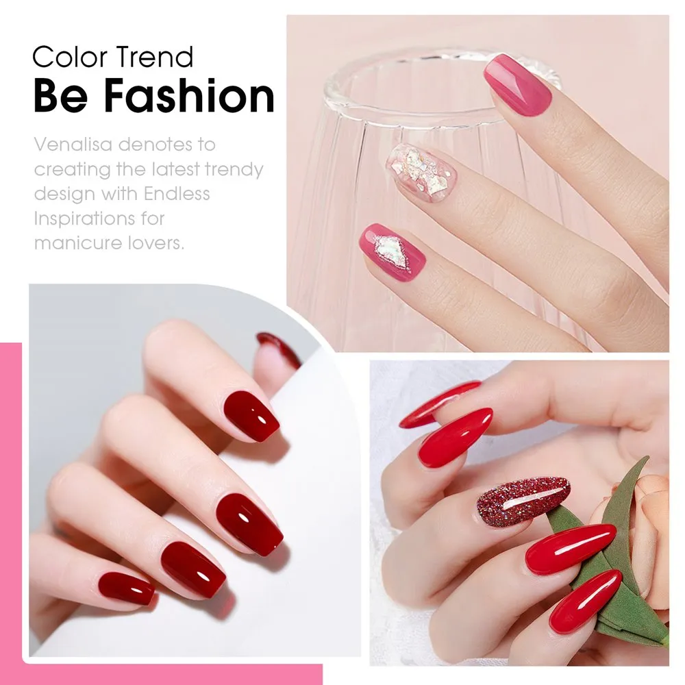 Venalisa Scarlet Rose Kit Smalto Gel 6x7,5ml Rosso