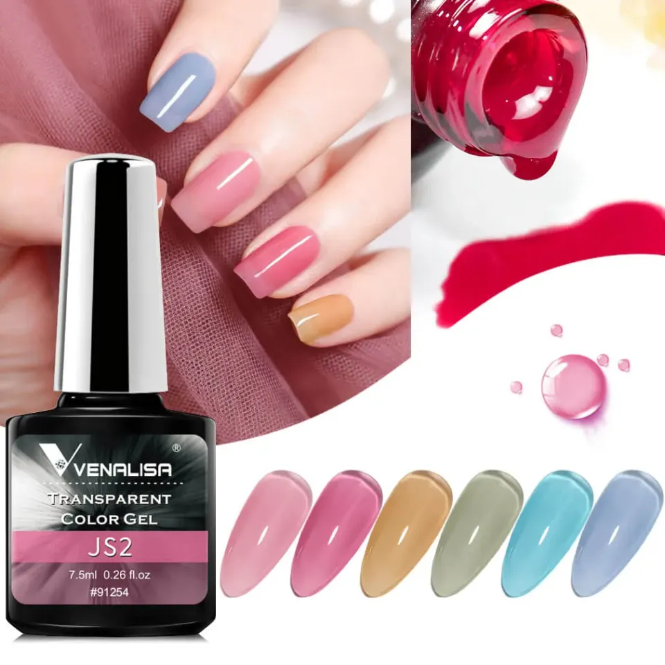 Venalisa Transparent Gel JS1 smalto semipermanente 7,5ml trasparente