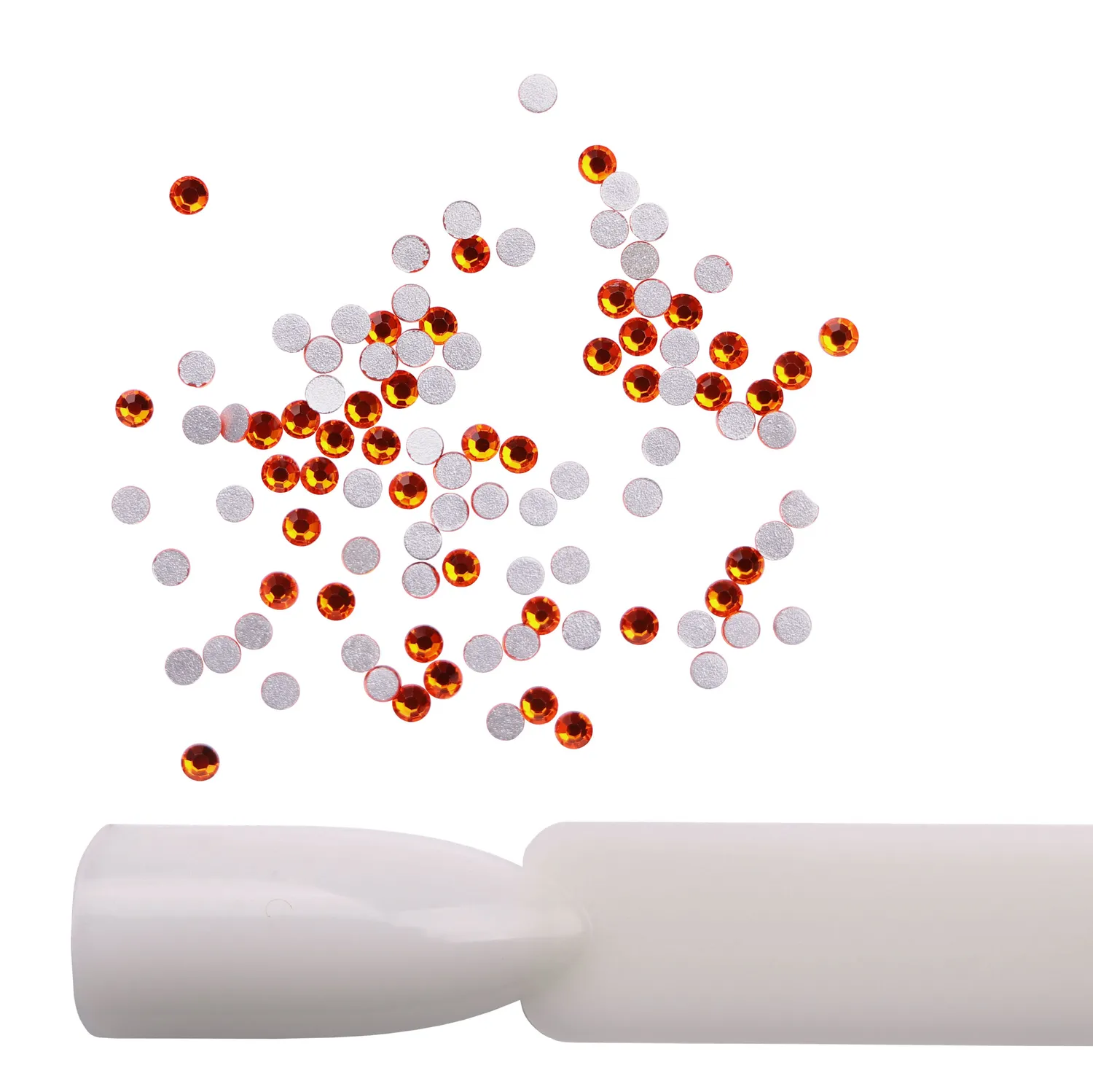 Komilfo Rhinestones Hyacinth strass unghie 100 pz misura 5