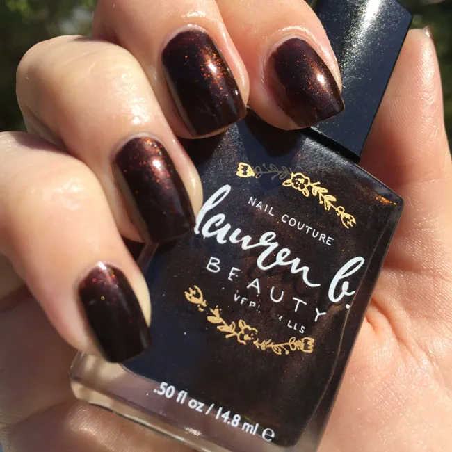 Lauren B Beauty Espresso On 3rd smalto marrone vegan