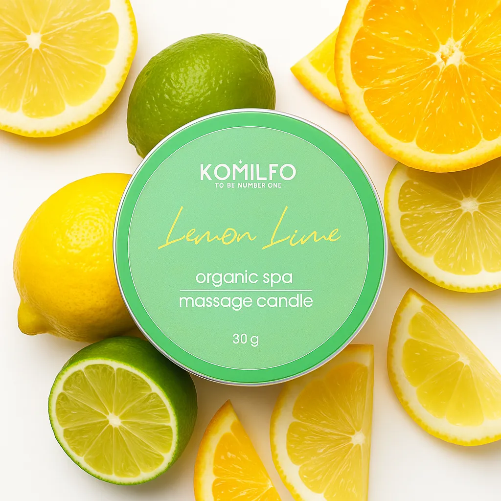 Komilfo candela massaggio 30 g limone lime nutriente