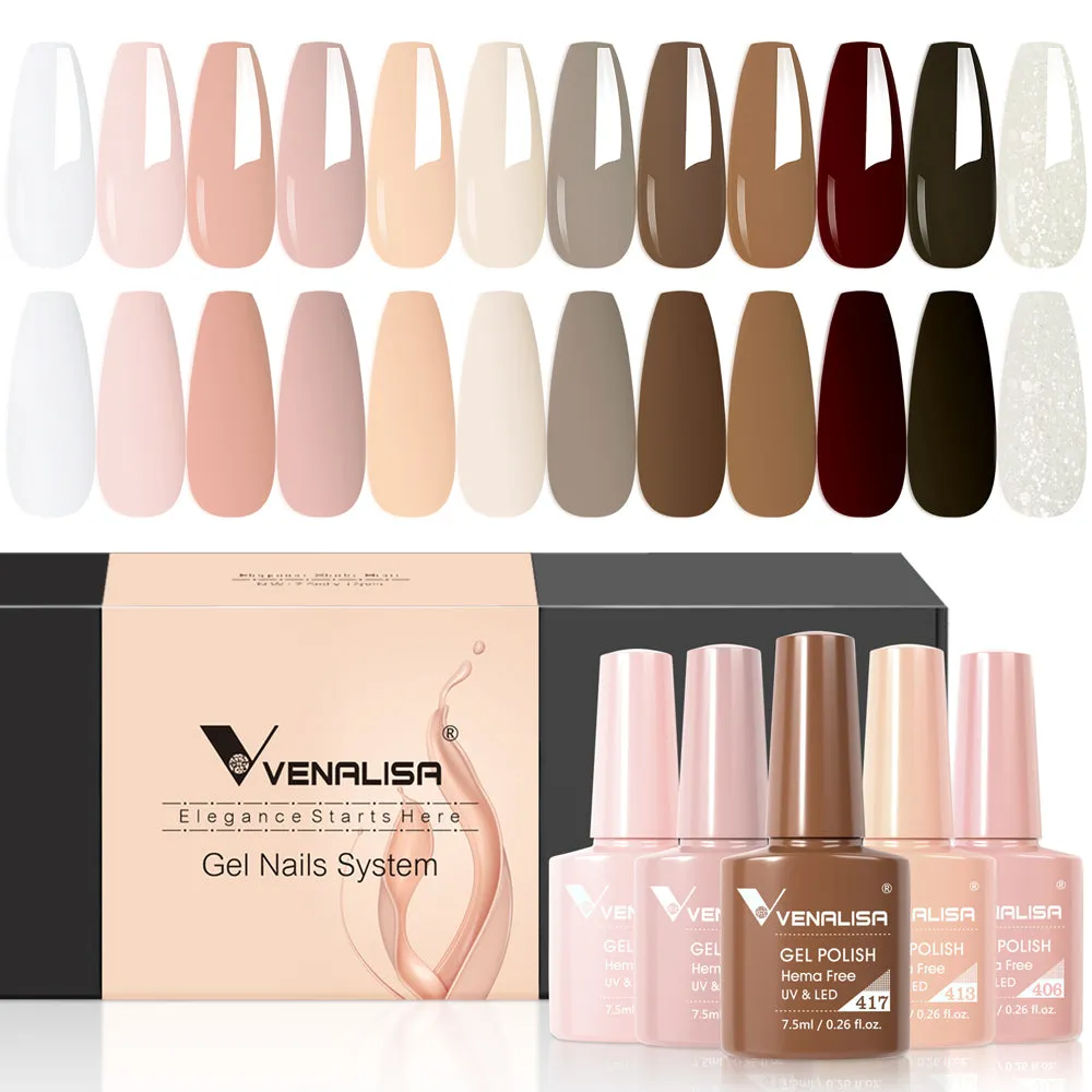 Venalisa smalto semipermanente kit 12 colori 7,5ml TPO free