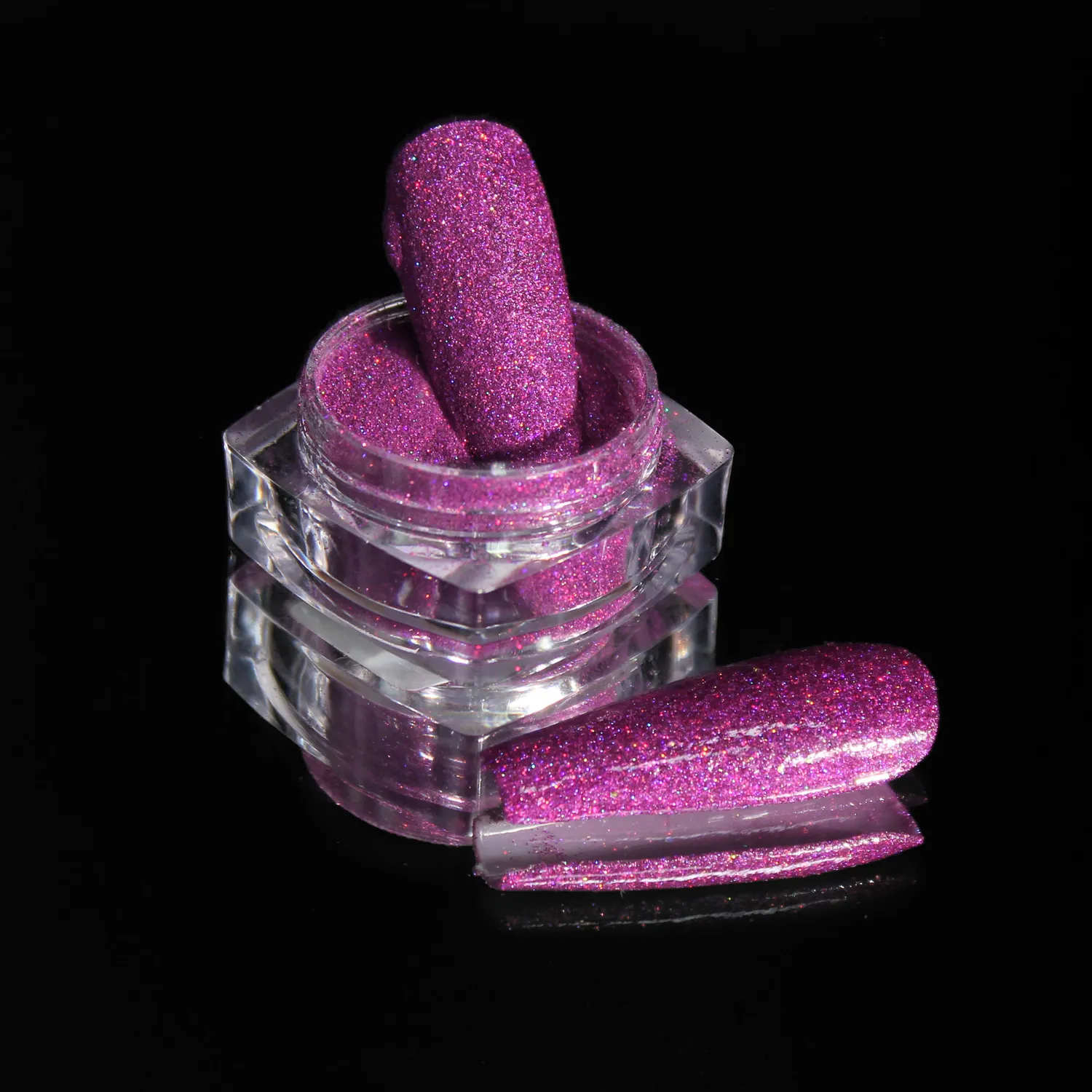 Komilfo Spangles 007 glitter unghie fucsia olografico 2,5 g