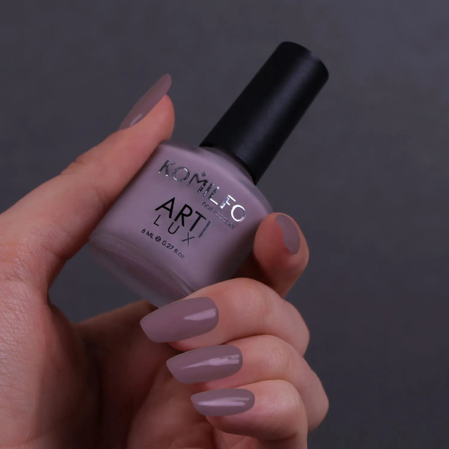 Komilfo ArtiLux 013 smalto grigio-viola 8 ml