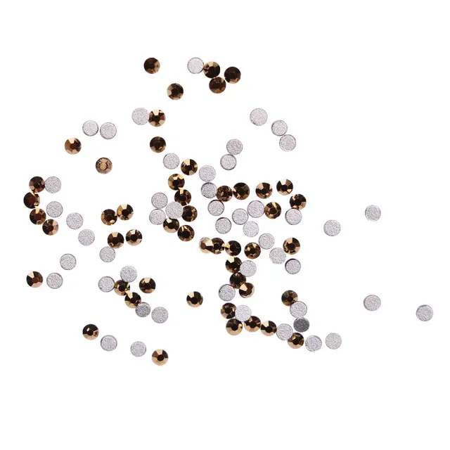 Komilfo strass unghie oro misura 3 confezione 100 pz