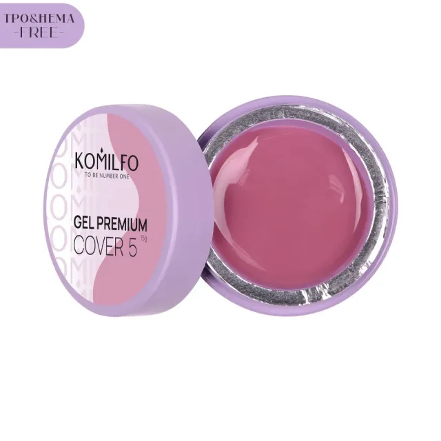 Komilfo Gel Premium Cover 5 gel unghie cover 15 g senza HEMA
