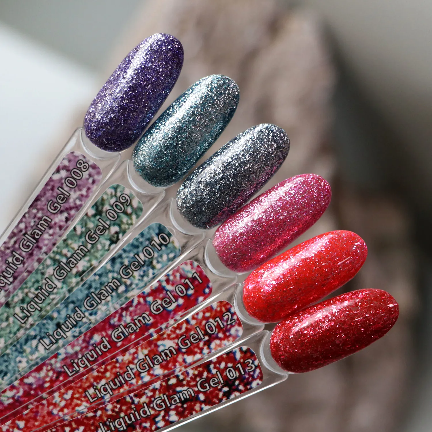 Komilfo Liquid LGG011 gel 8 ml rosa glitter