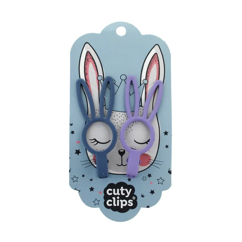 Snails Cuty Clips Bunny Eyes mollette capelli 2pz viola-blu bambina