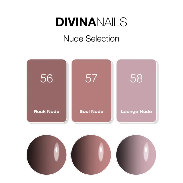 Diva Nails The Gel Polish Nude Selection box semipermanenti 3x8ml nude