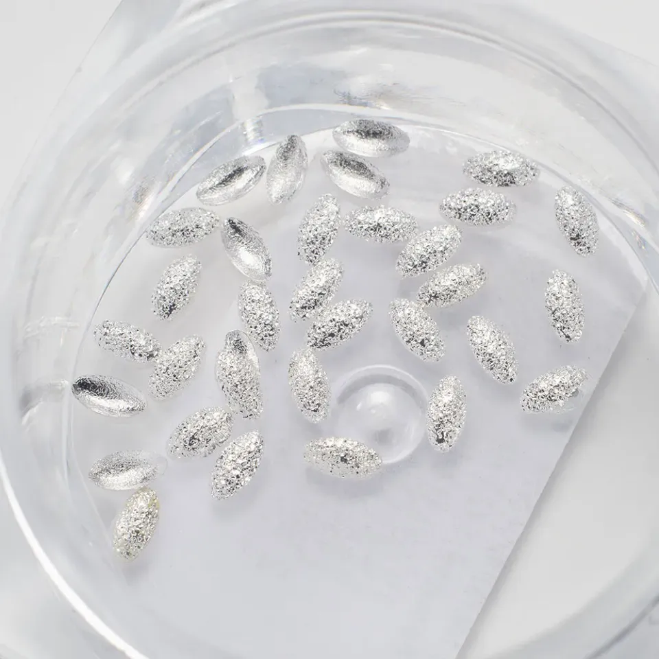 Komilfo Rivetti Ovali Argento 1,5x3 mm Decorazioni 50 pz
