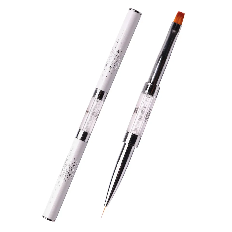 Komilfo Double Gel Flat 6 Liner 9 pennello unghie doppia punta