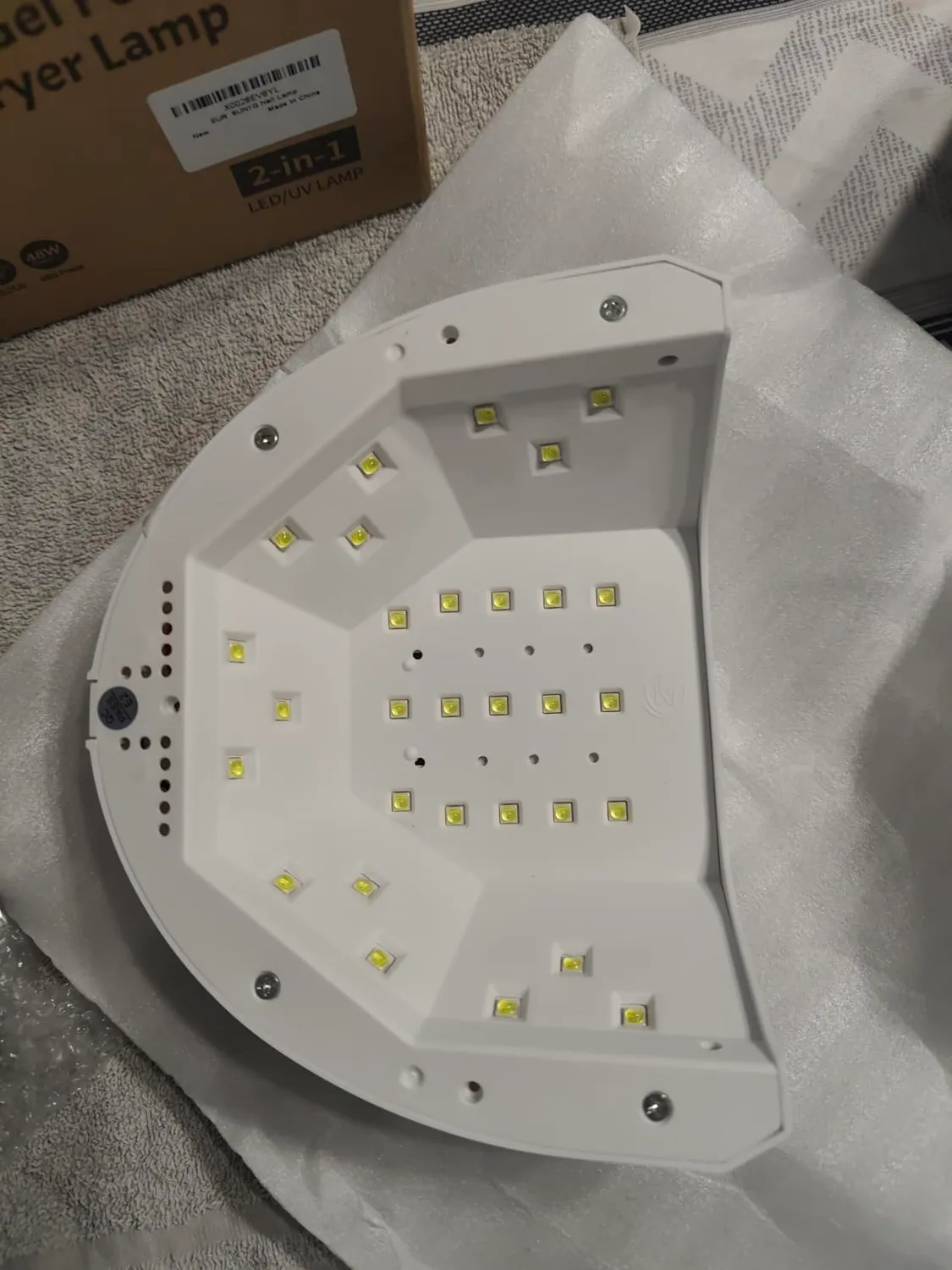 Jodsone lampada unghie UV LED 30 LED bianca timer 60s