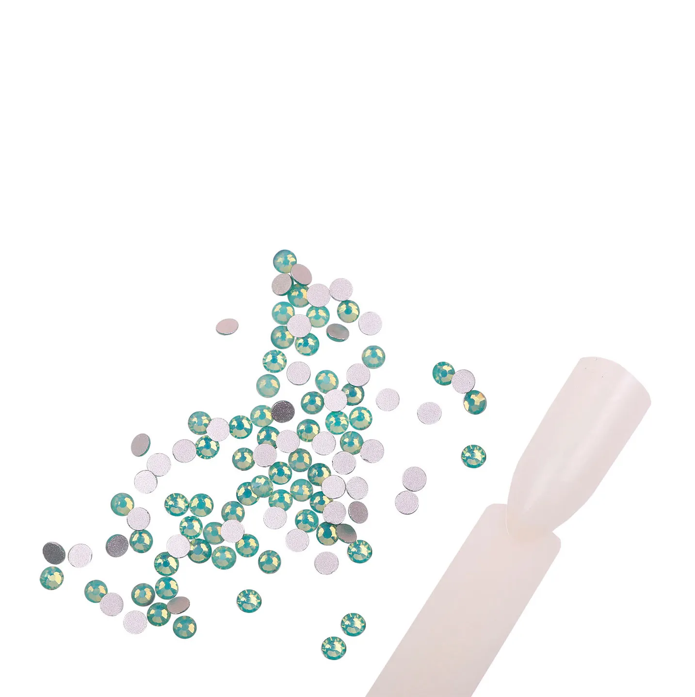 Komilfo strass Green Opal misura 10 verde 100 pezzi