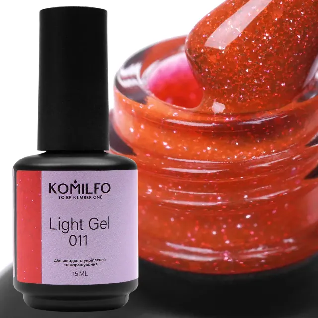 Komilfo Light Gel 011 gel liquido unghie 15 ml rinforzo