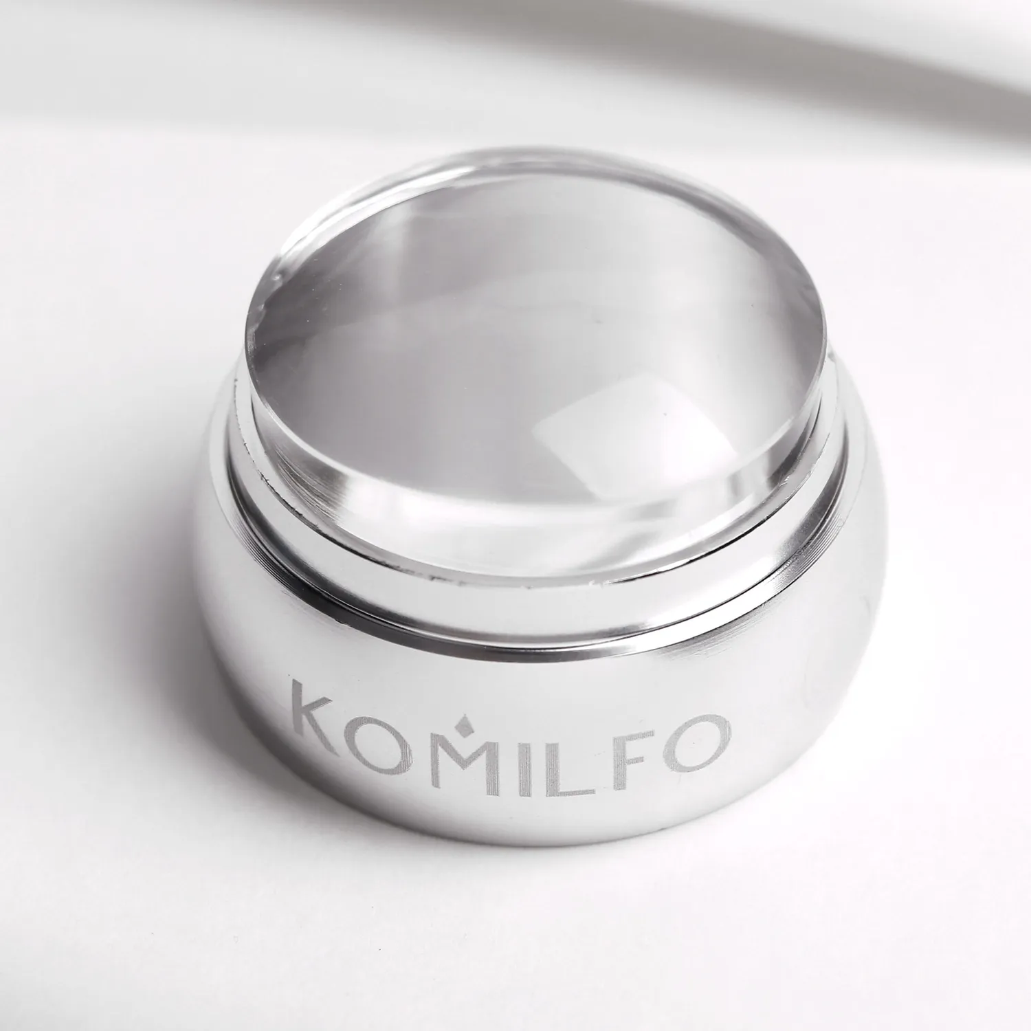 Komilfo timbro e raschietto stamping 5x7 cm trasparente