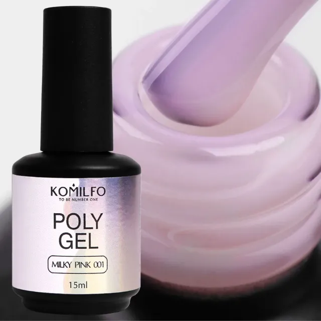 Komilfo PolyGel 001 polygel 15 ml milky pink