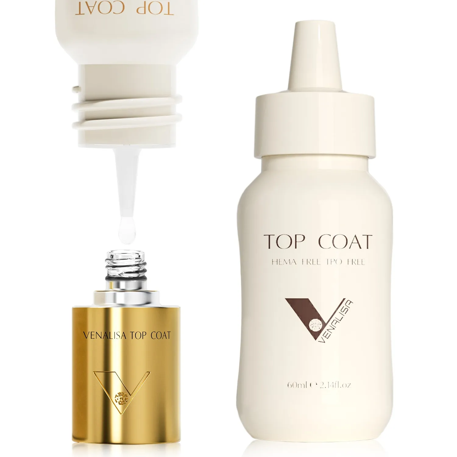 Venalisa Top Coat Gel Refill 60ml Lucido Hema TPO Free
