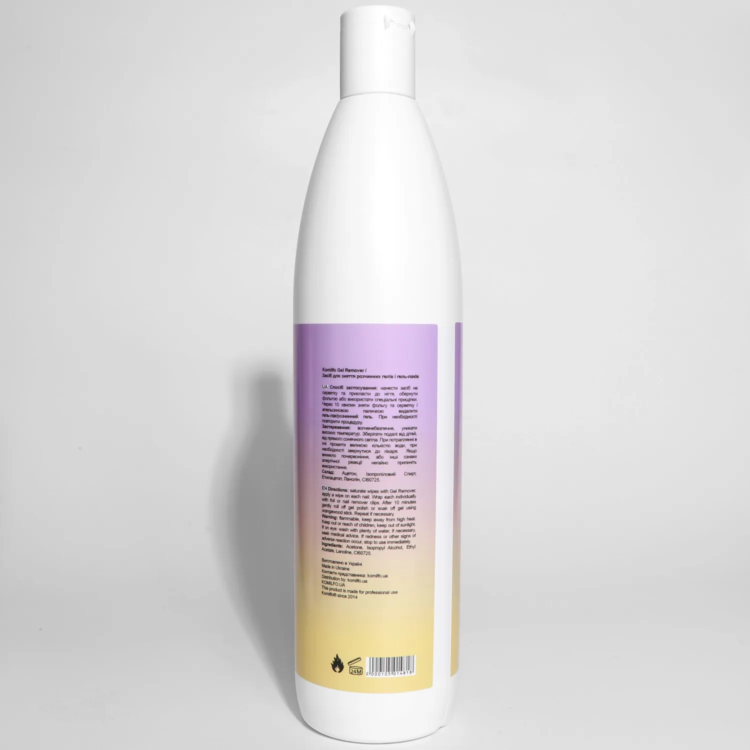 Komilfo Gel Remover solvente soak off pesca 500 ml