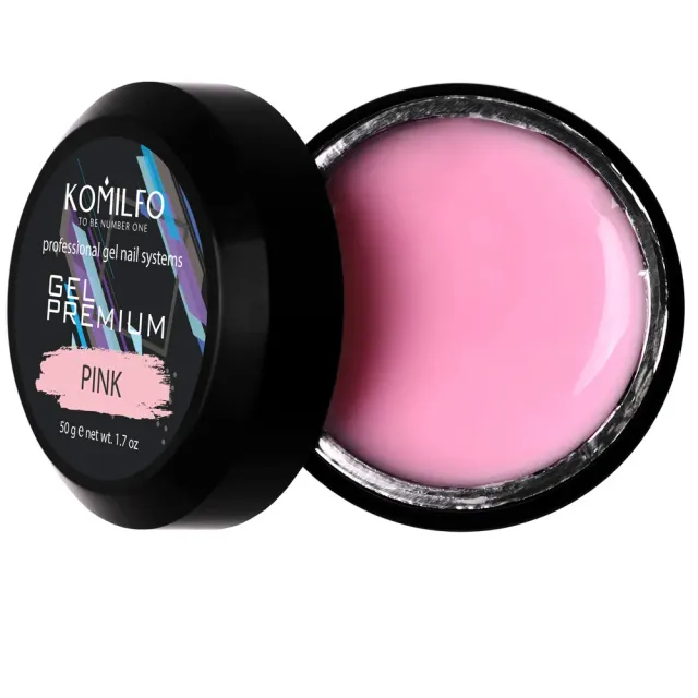 Komilfo Gel Premium Pink gel unghie 50 g rosa
