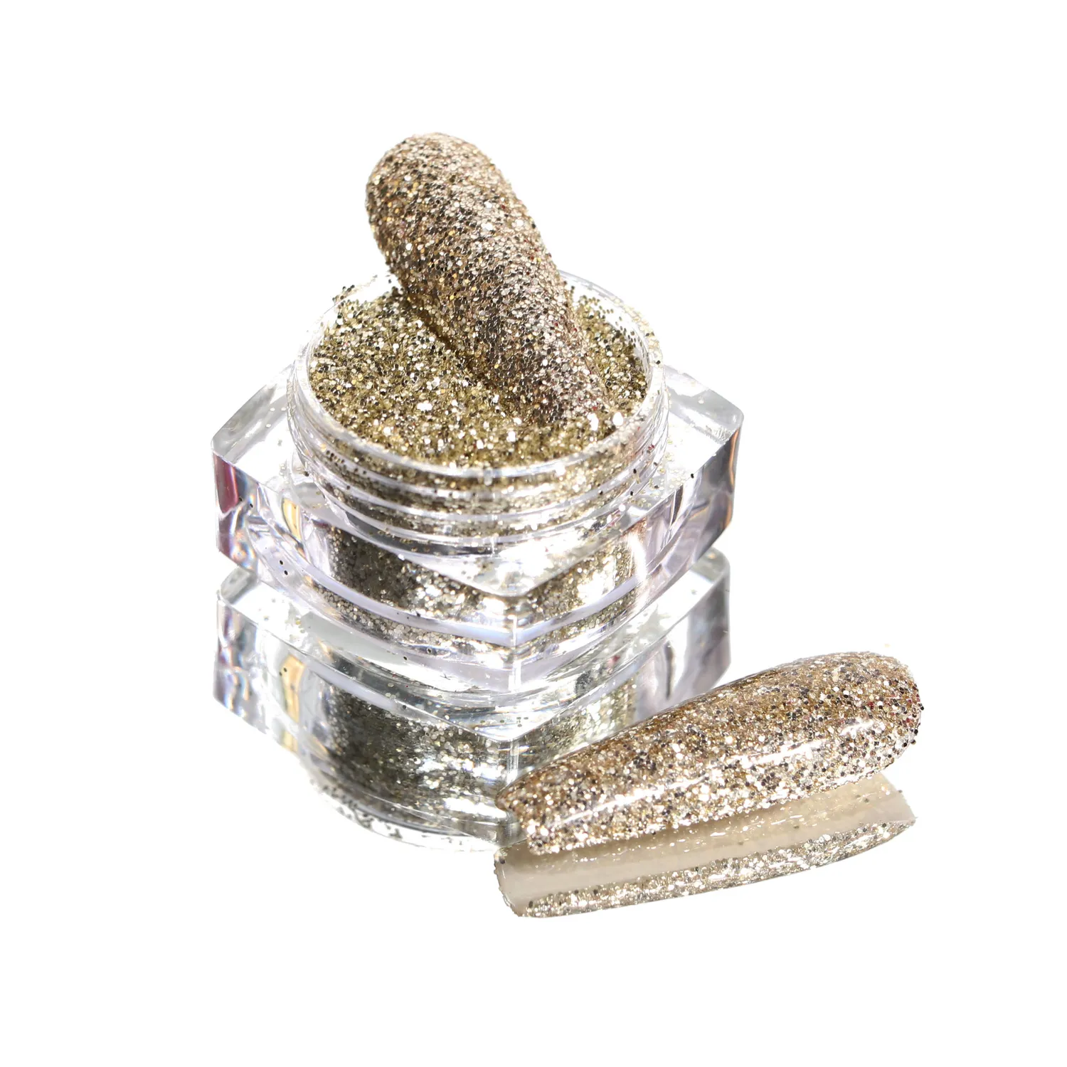 Komilfo Spangles 105F glitter unghie 2,5 g oro bianco
