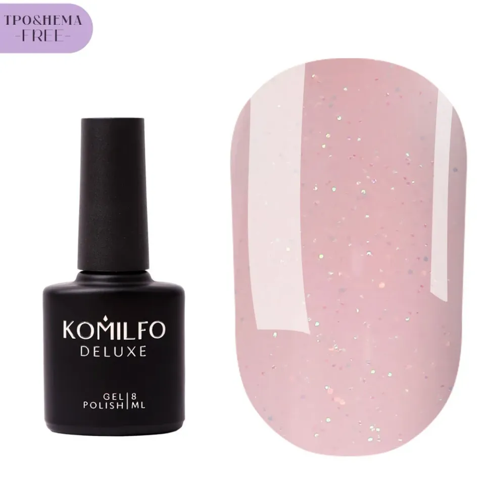 Komilfo Moon Crush Base 106 base glitter 8 ml HEMA free