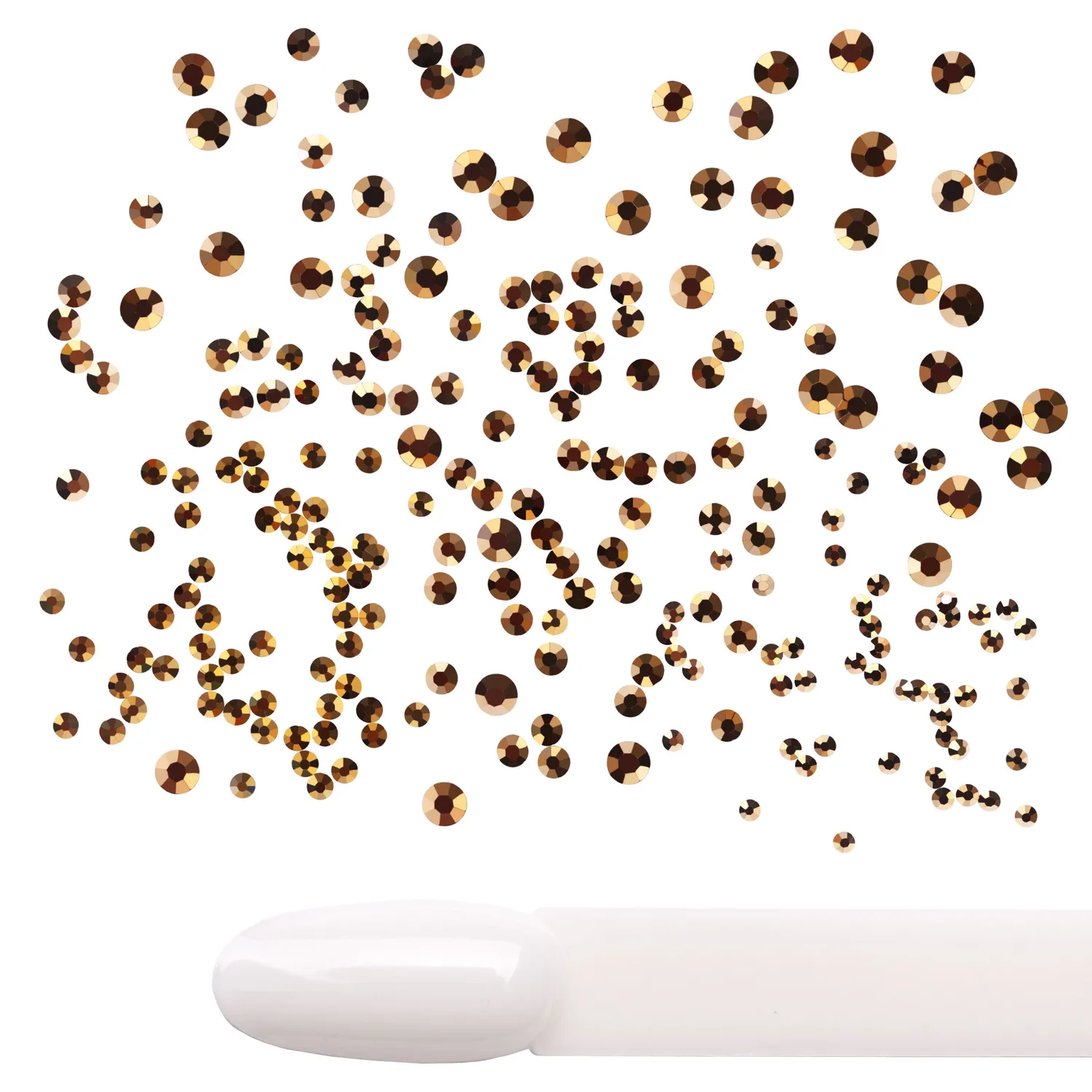Komilfo Strass Unghie Oro Mix Misure 1400 pz