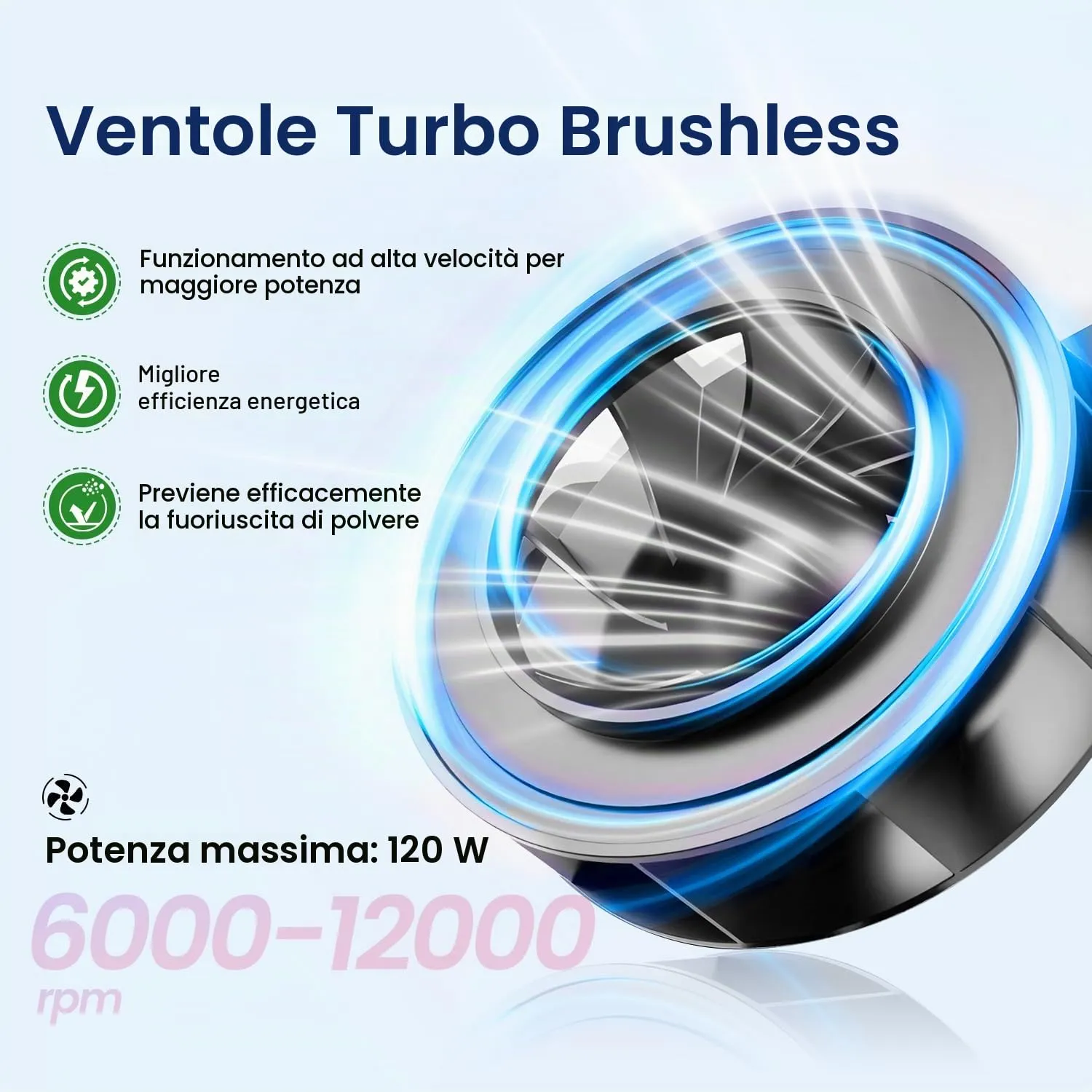 Jodsone Square aspiratore unghie 120 W con filtro