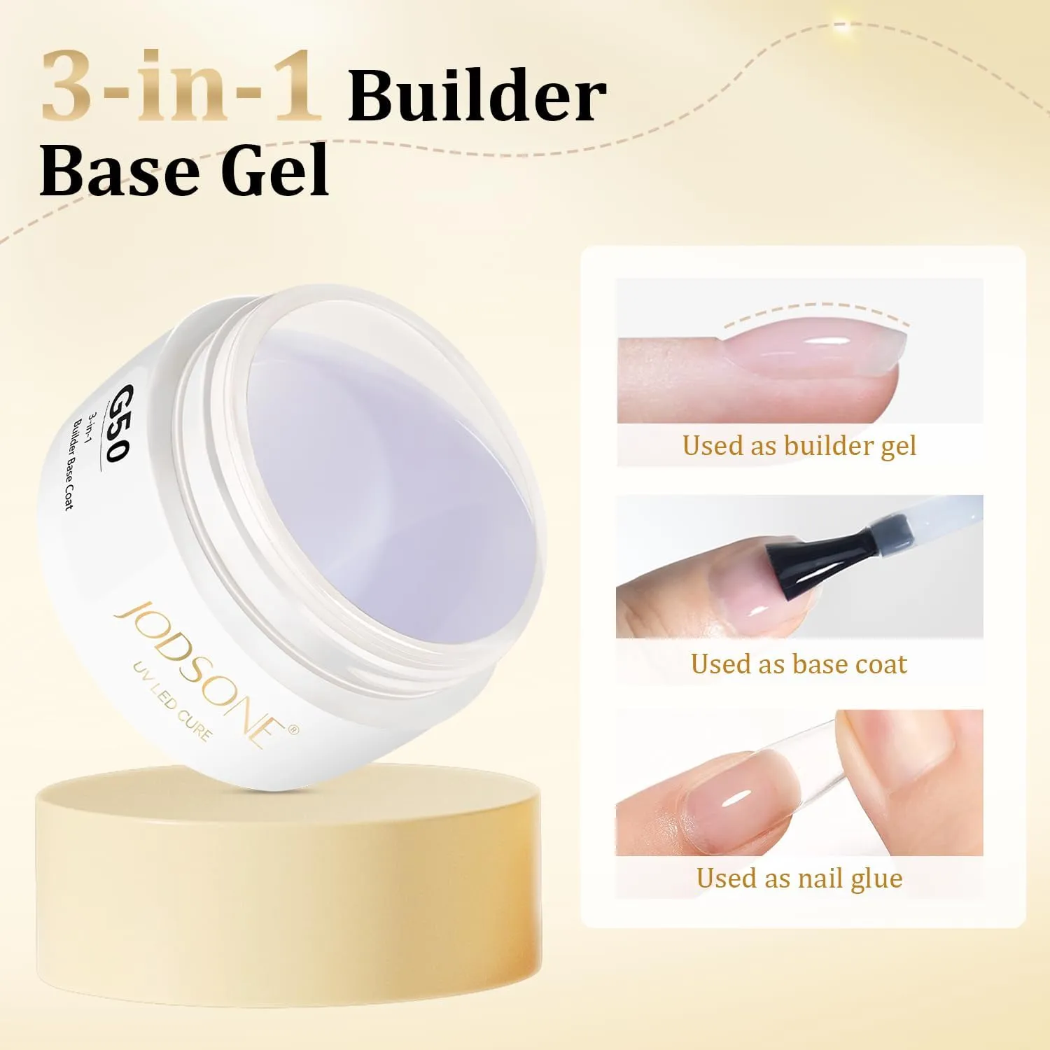 Jodsone G50-G51 builder gel e top 2x15g trasparente