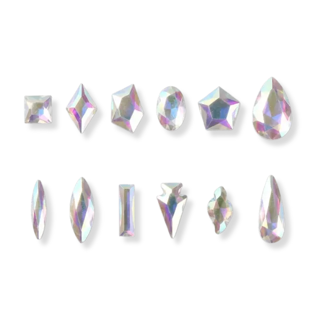 Diva Nails Aurora Fancy Mix set 12 diamanti unghie perlati