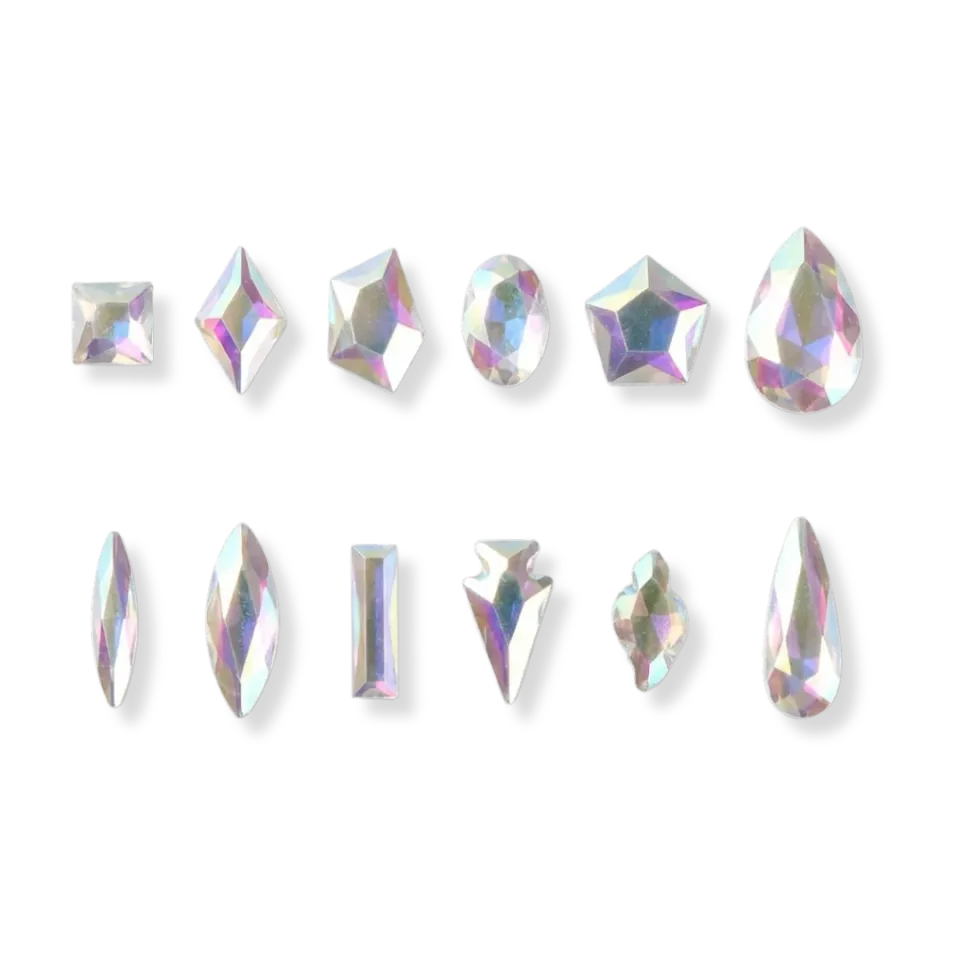 Diva Nails Aurora Fancy Mix set 12 diamanti unghie perlati