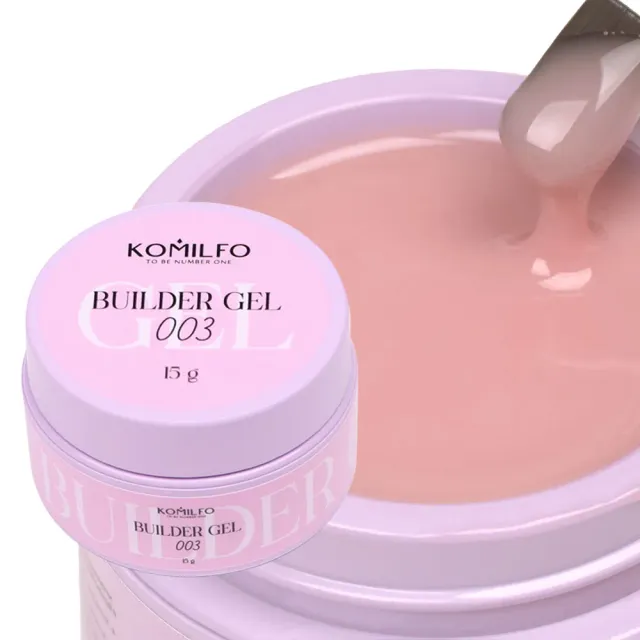 Komilfo Builder Gel 003 gel costruttore 15 g media viscosità