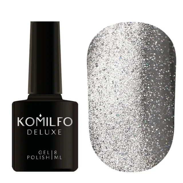 Komilfo Fairytale Cat Eye 001 smalto magnetico 8 ml argento