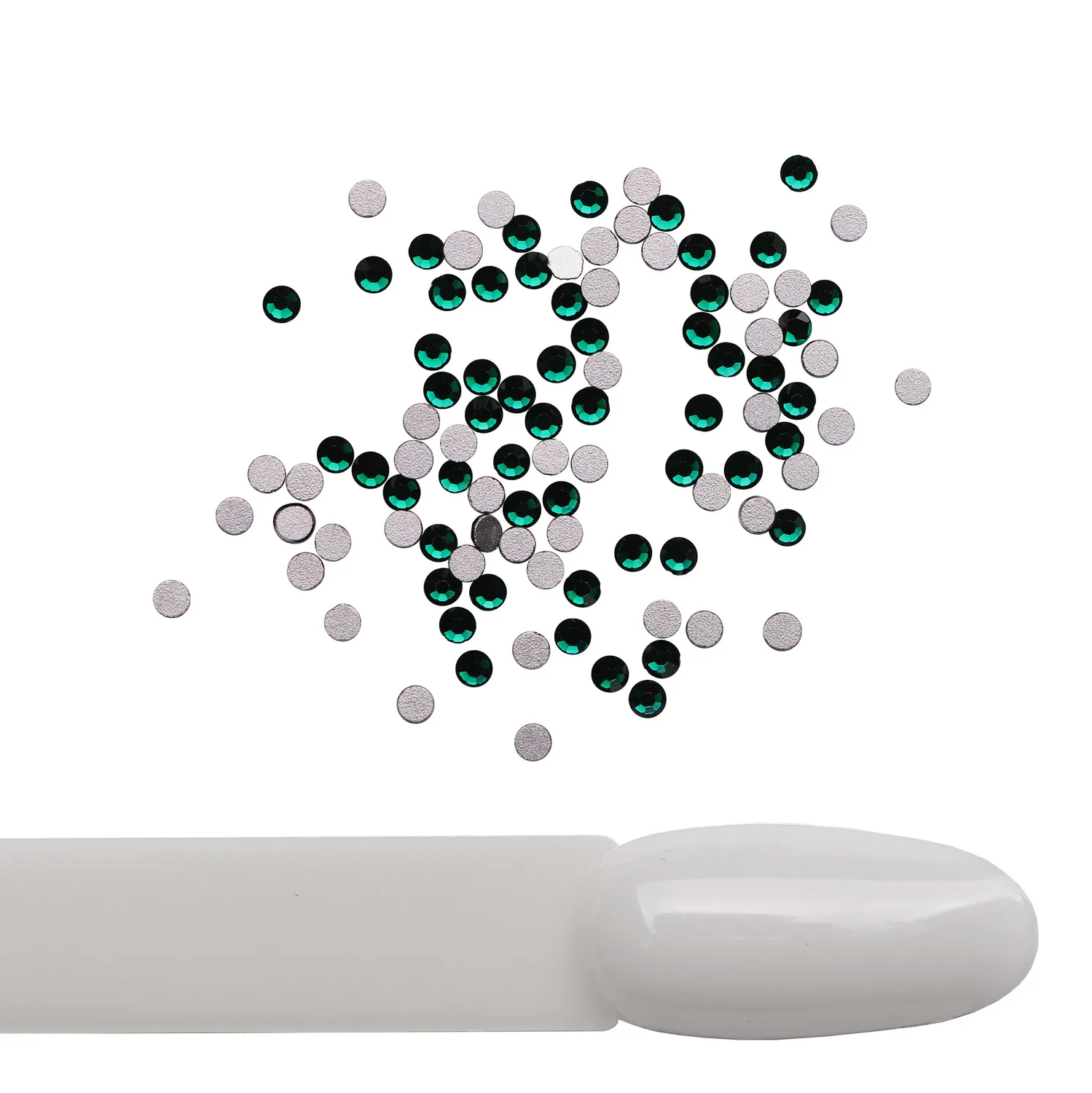 Komilfo Emerald strass unghie misura 6 100 pz