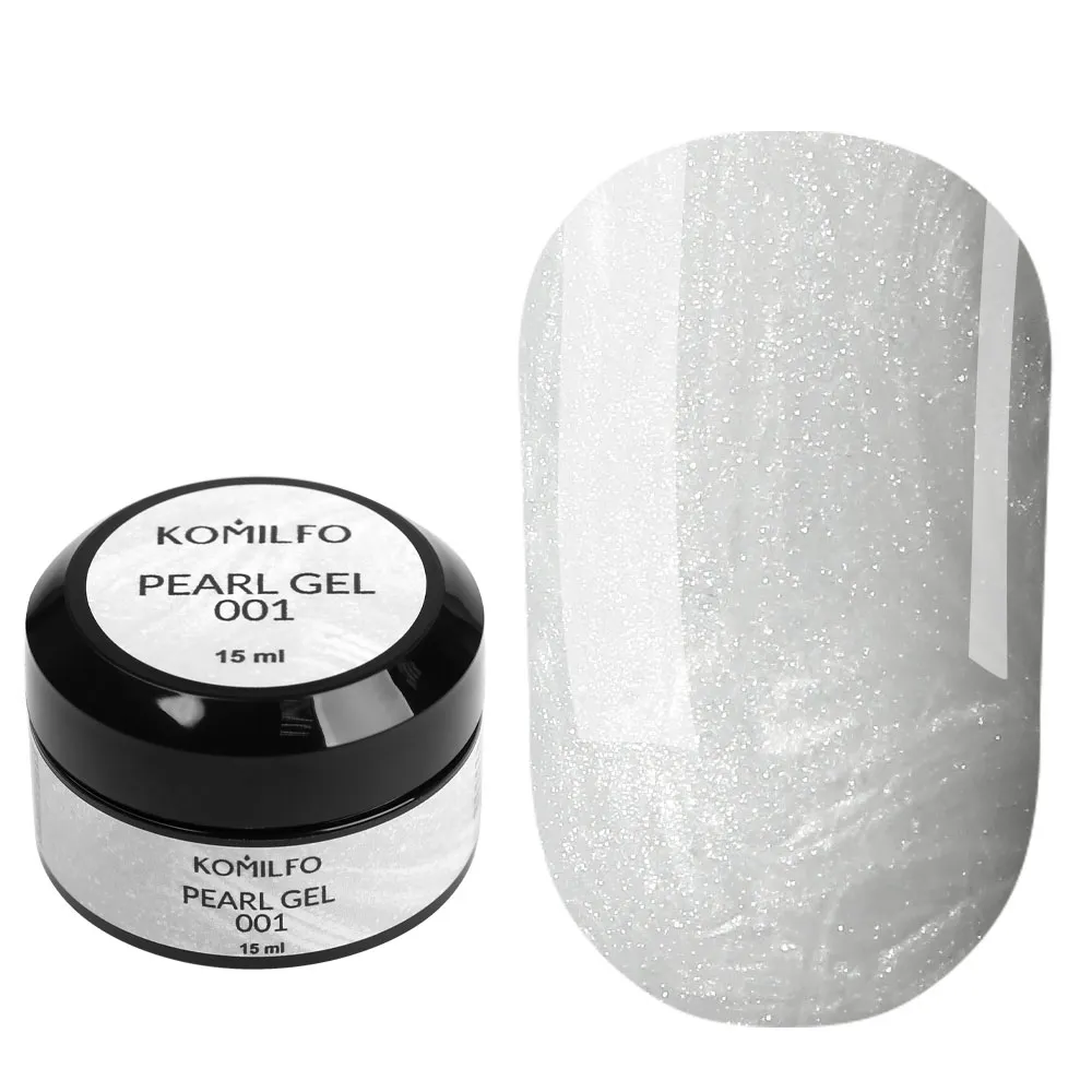 Komilfo Pearl Gel 001 gel unghie 15 ml effetto perla
