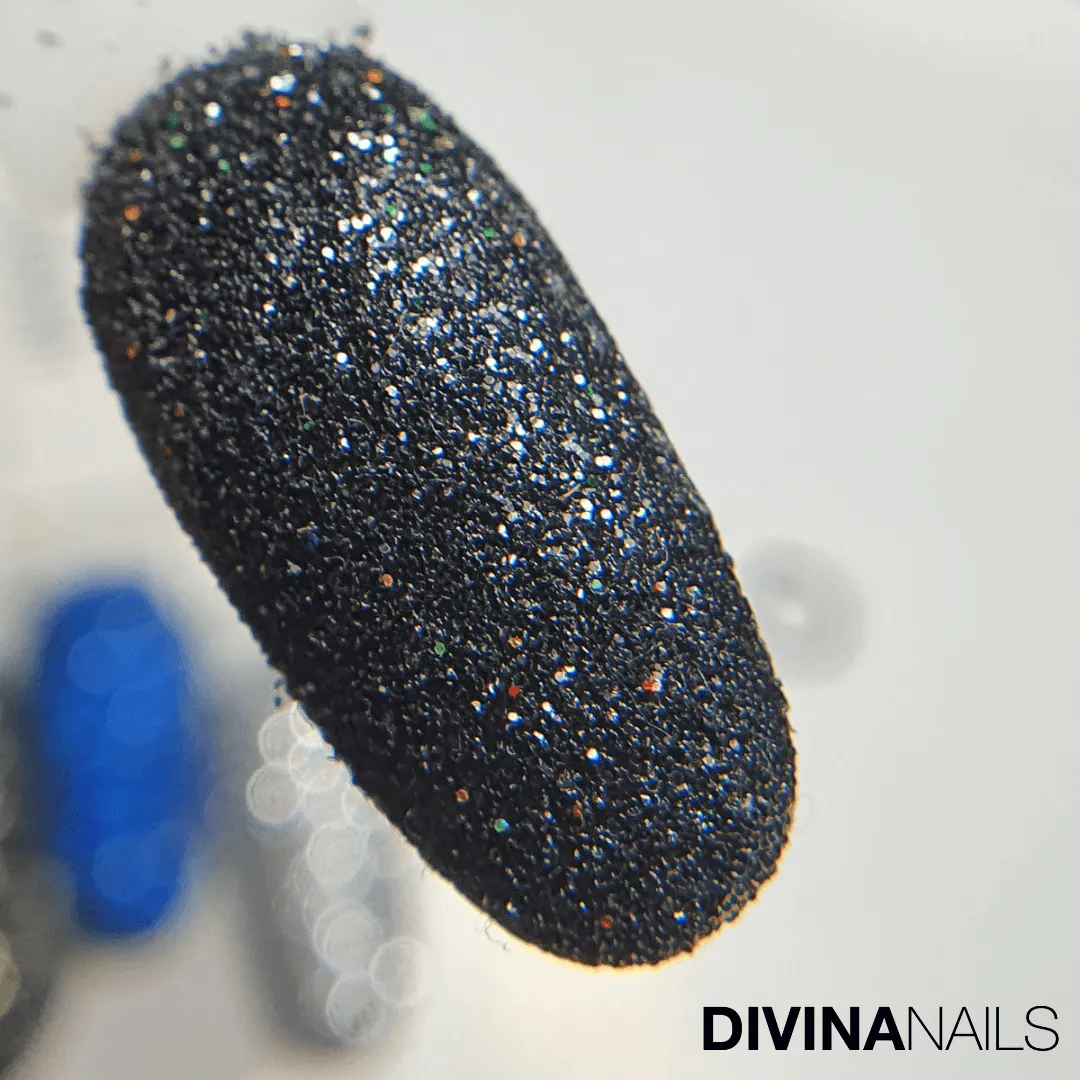 Diva Nails Crystal Holo Black polvere glitter 2g nero olografico