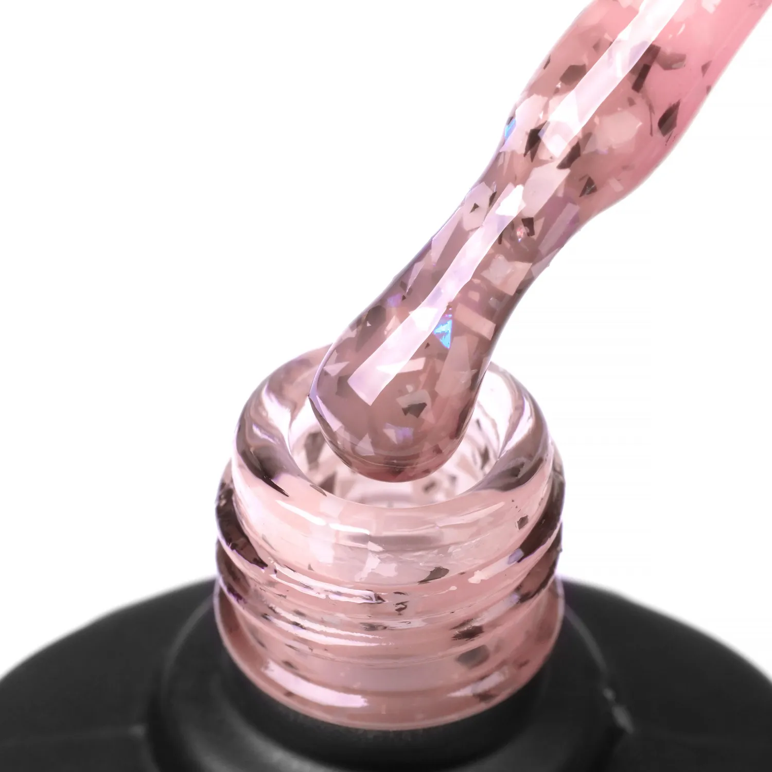 Komilfo Glassy Base GB007 base unghie 8 ml pesca flakes
