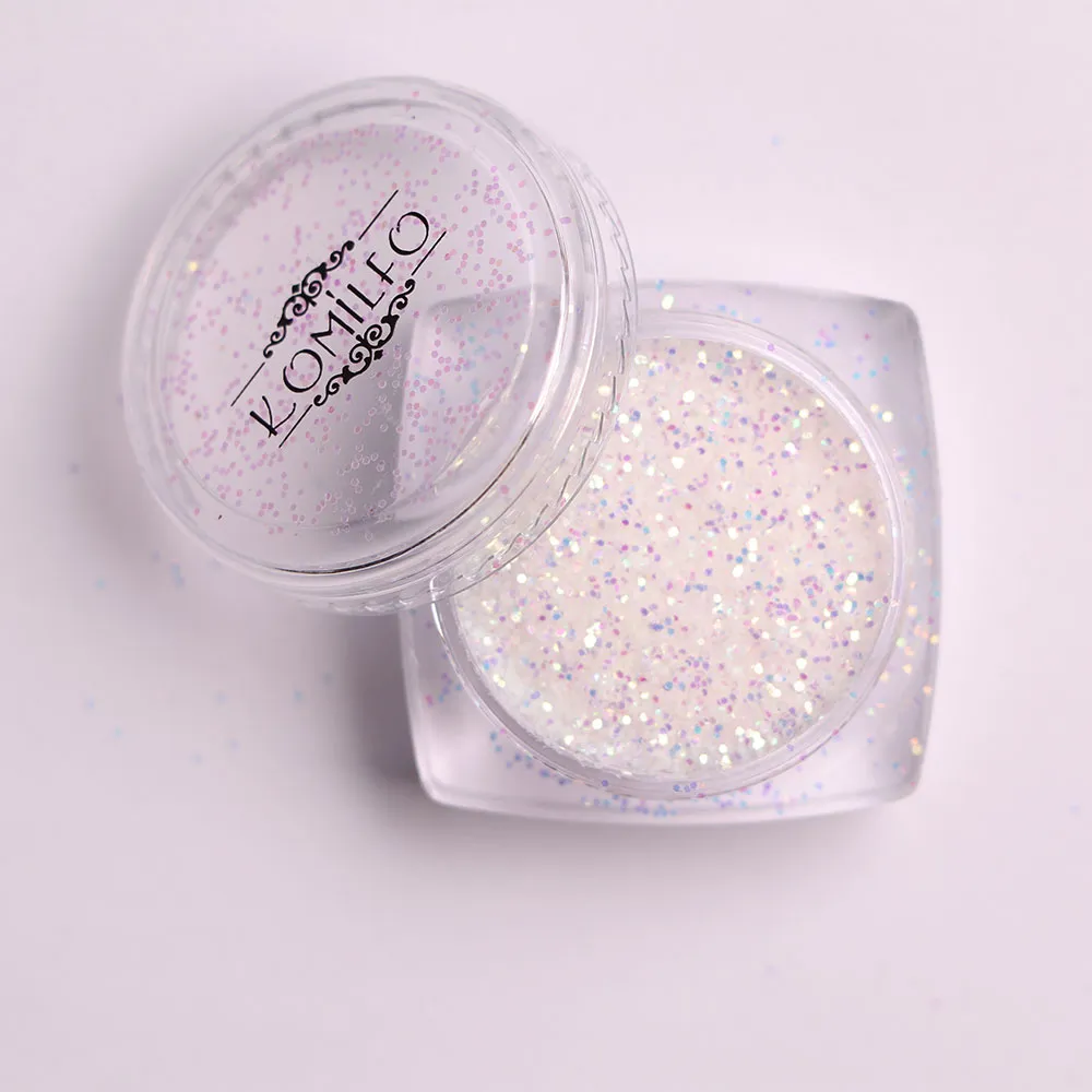 Komilfo Photochromic 001 glitter unghie bianco viola 2,5 g
