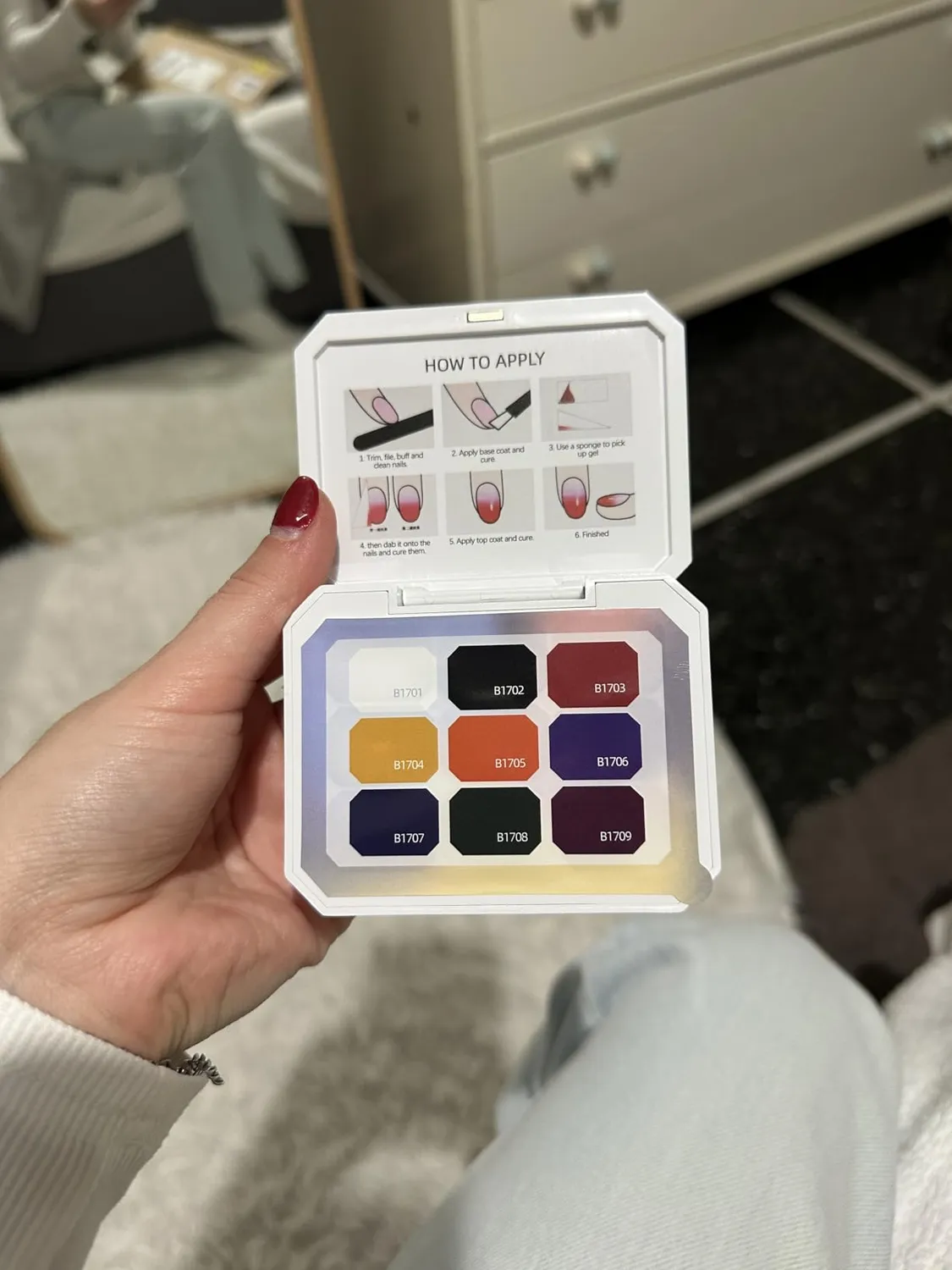 Jodsone Smalti Gel B1711-19 set 9 colori effetto sfumato