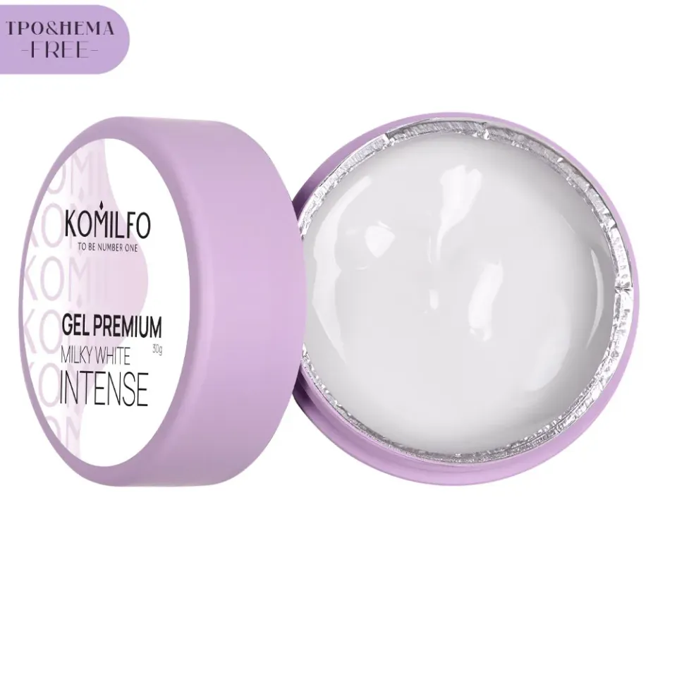 Komilfo Gel Premium Milky White Intense Gel Unghie 30 g