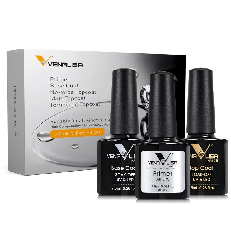 Venalisa Primer Base Top set basi semipermanente 3x7,5 ml