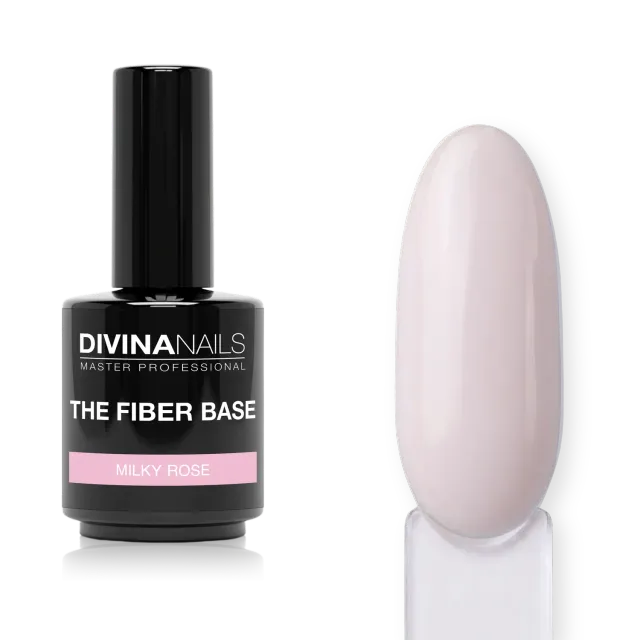 Diva Nails The Fiber Base 03 Milky Rose base unghie 15ml rosa latte