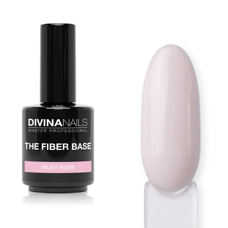 Diva Nails The Fiber Base 03 Milky Rose base unghie 15ml rosa latte