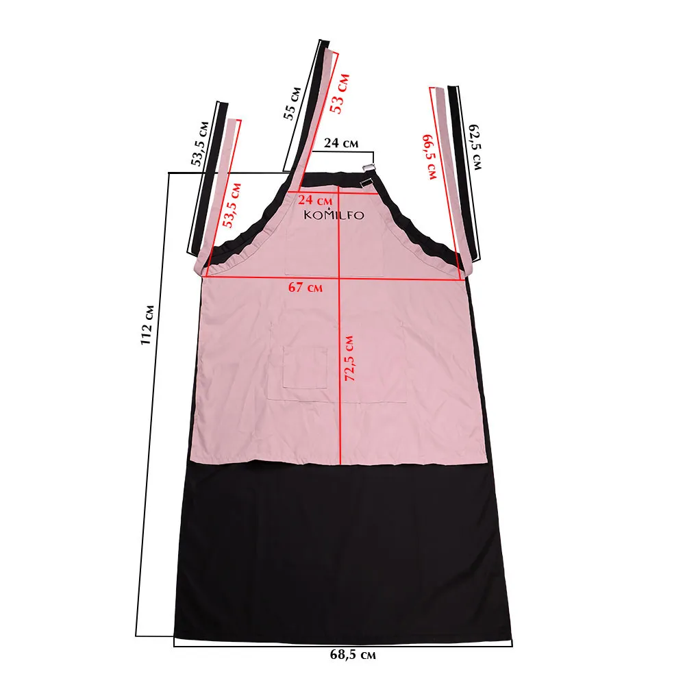 Komilfo grembiule corto powder 6 tasche