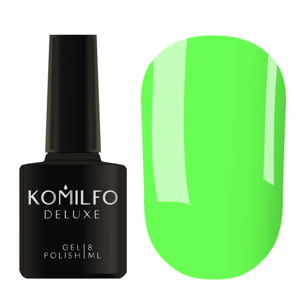 Komilfo Deluxe D267 smalto semipermanente verde scuro neon 8 ml coprente