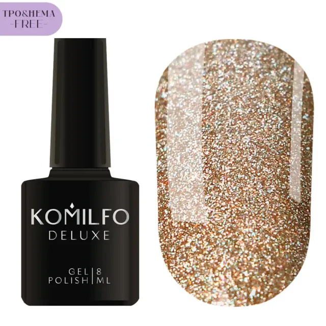 Komilfo Glitter G025 smalto semipermanente 8 ml senza HEMA