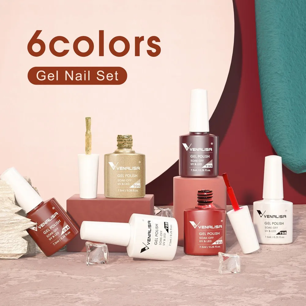 Venalisa Christmas Eve set smalti semipermanenti 6x7,5 ml