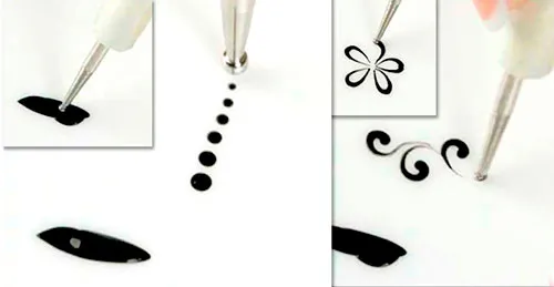 Komilfo Double Tips dotter unghie doppia punta 1,2/0,8 mm