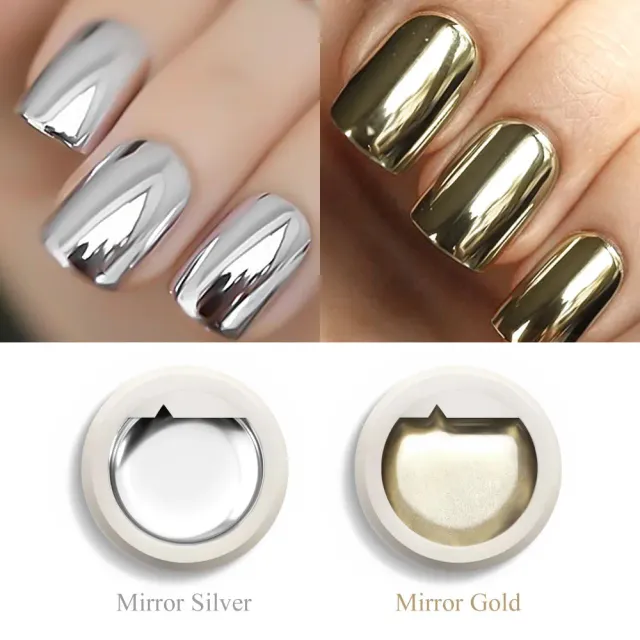 Venalisa Mirror Gel argento oro 2x5g effetto metallo